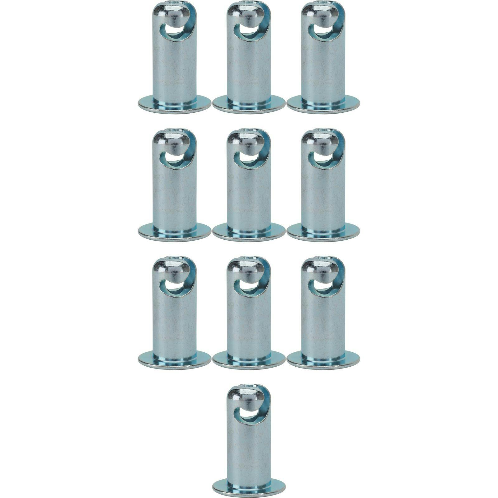 Steel Oval Head Quarter Turn Fasteners, .750 Inch Grip, Pack/10