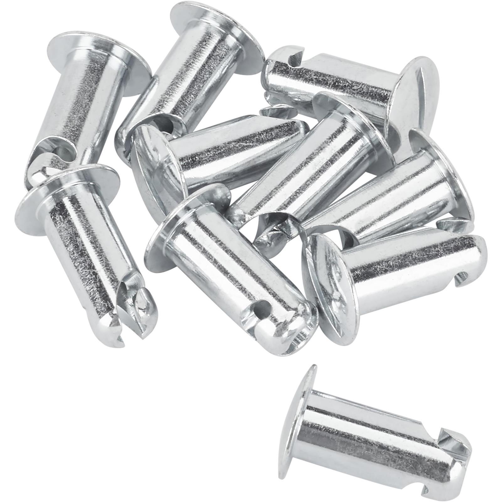 Steel Oval Head Quarter Turn Fasteners, .800 Inch Grip, Pack/10
