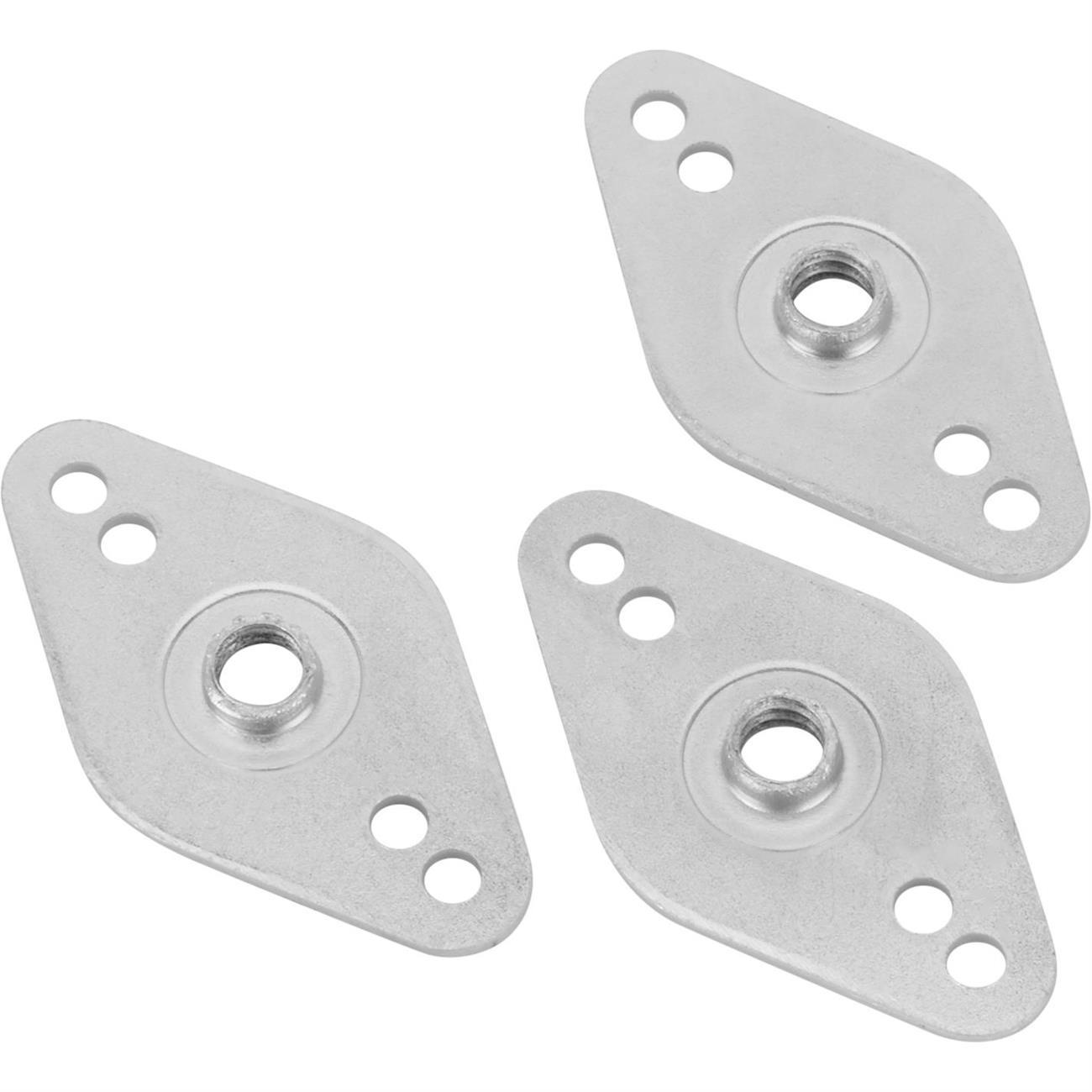Speedway Motors 1/4-20 Threaded Nut Tabs, Pack of 3