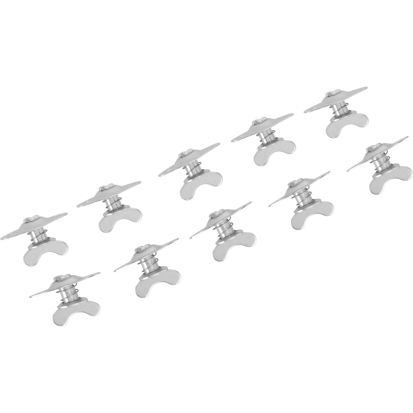 Butterfly Self-Ejecting Quarter Turn Fasteners, .500 In Grip, Pack/10