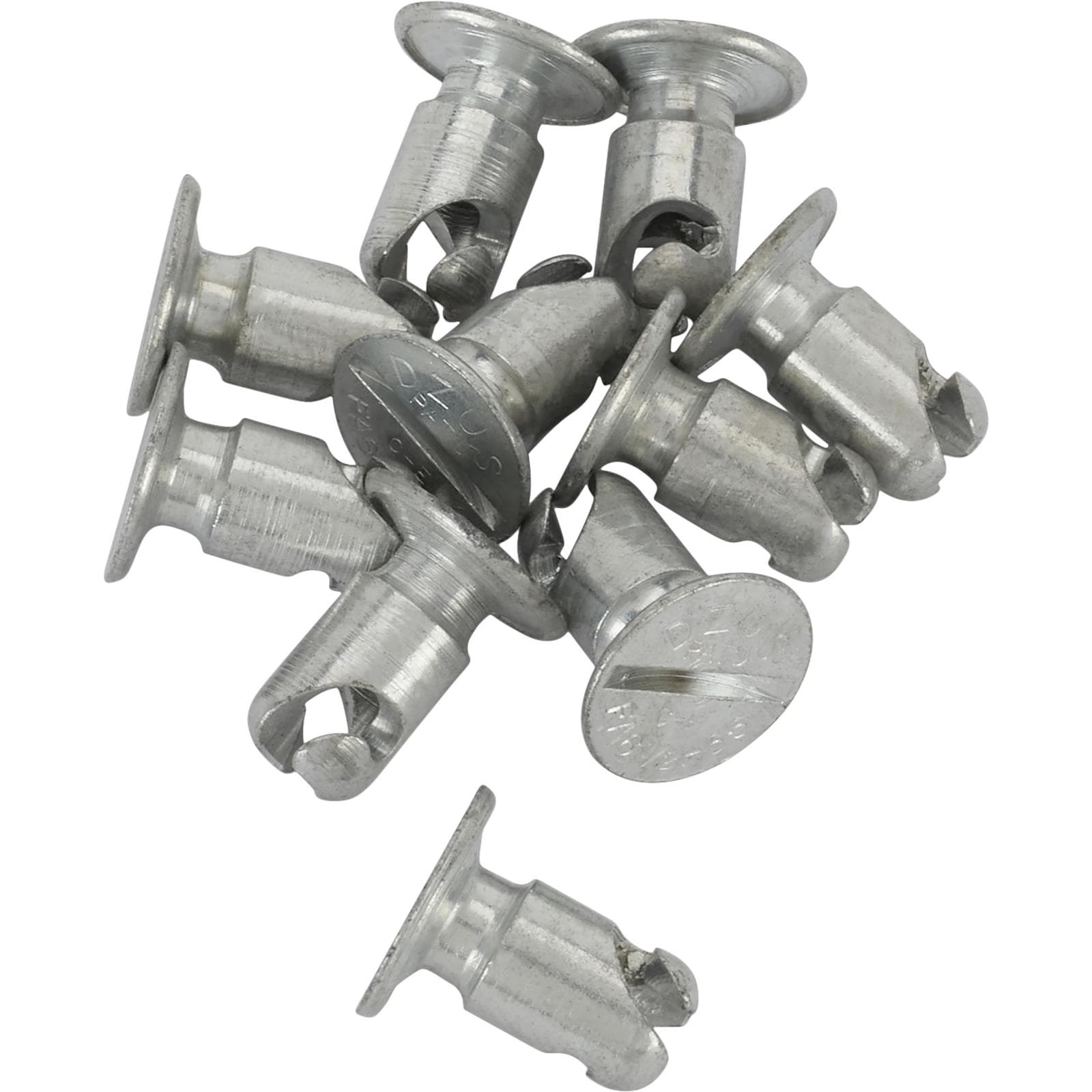 Steel Flush Mount Quarter Turn Fasteners, .650 Inch Grip, Pack/10