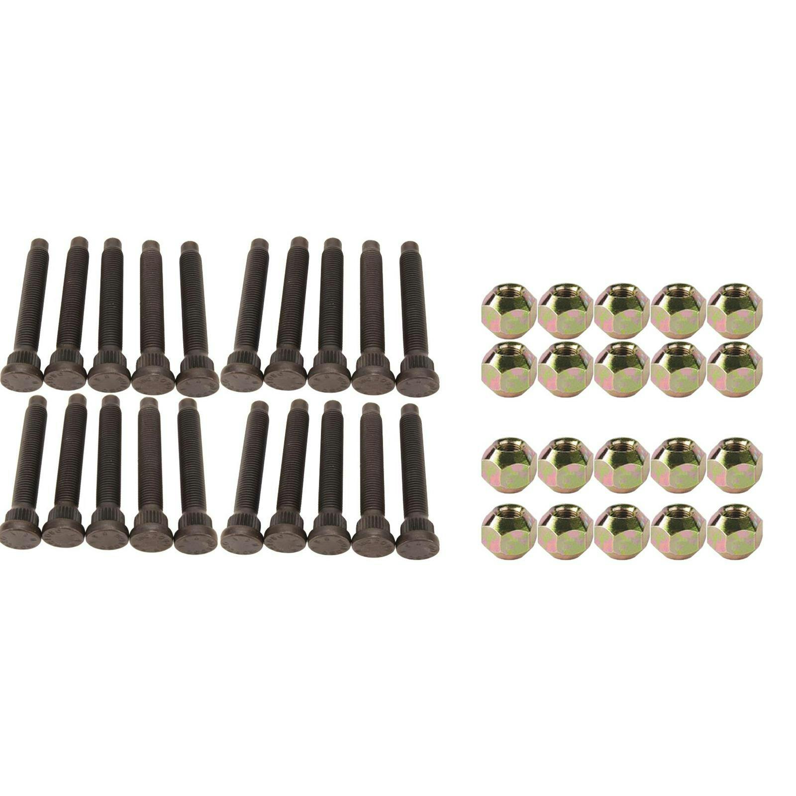 Moroso Wheel Studs, 7/16-20 & Double Sided Steel Lug Nut Kit