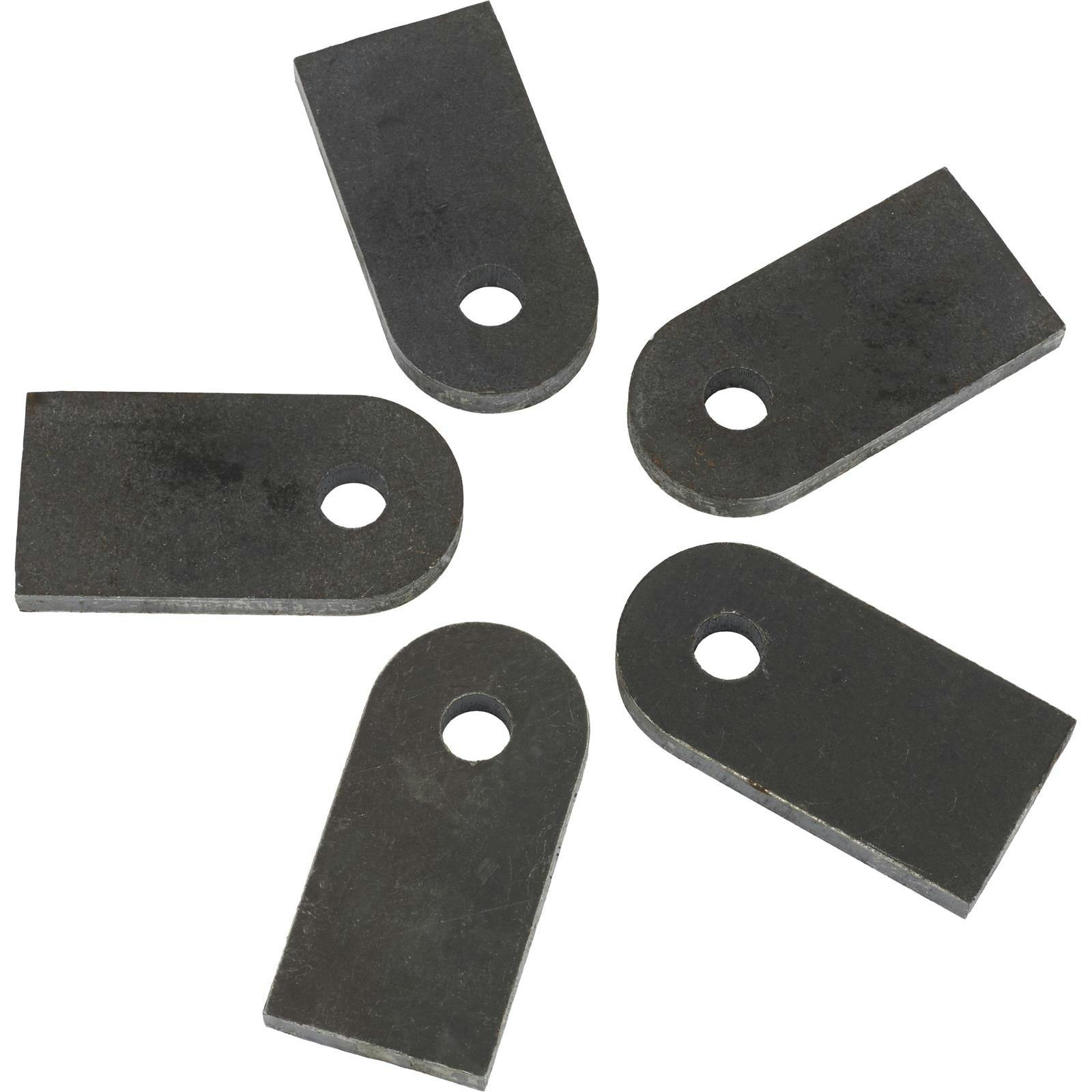 Weld-On Chassis Tabs, 2-1/2 Inch with 3/8 Hole
