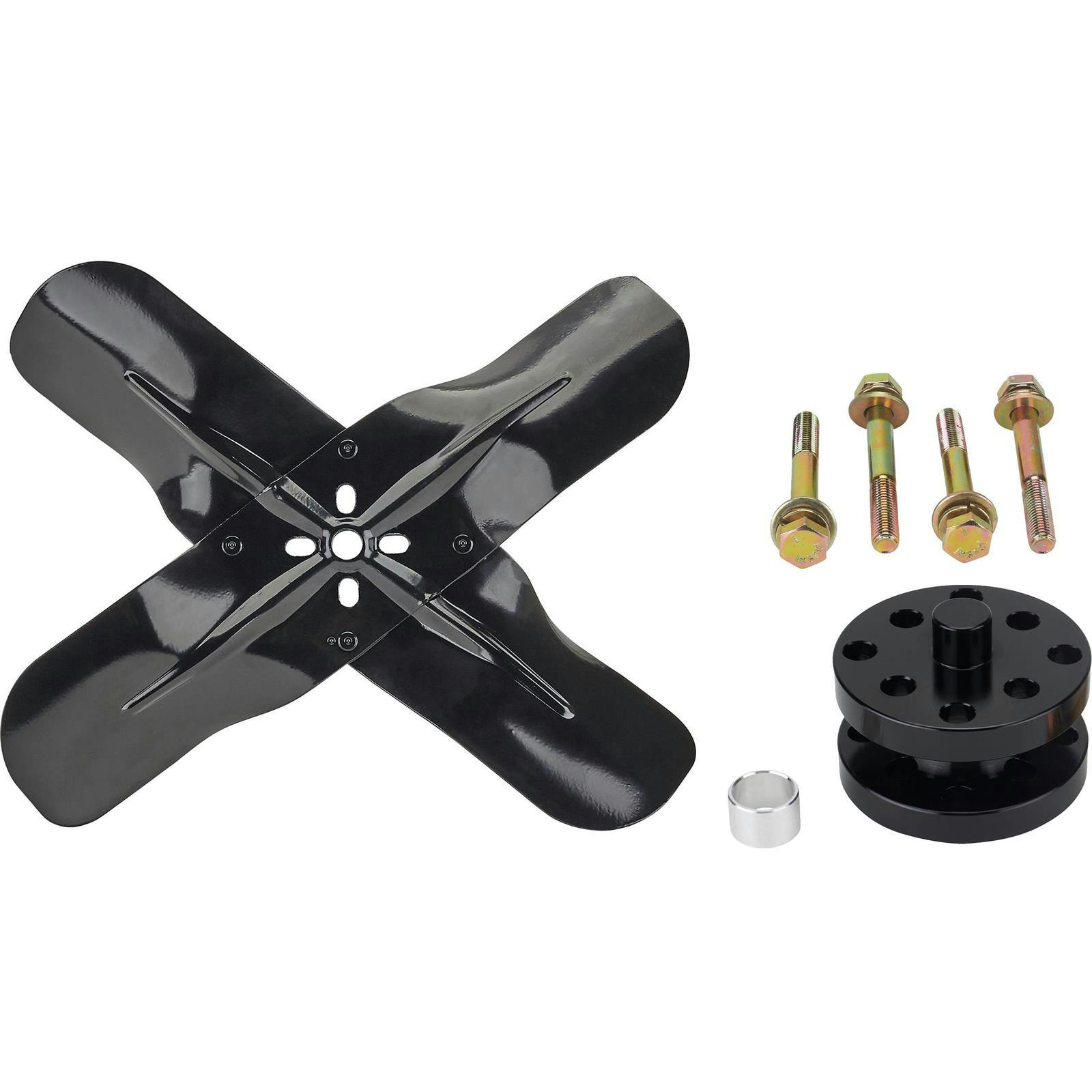 Steel 4-Blade 17 Inch Mechanical Racing Fan And Spacer