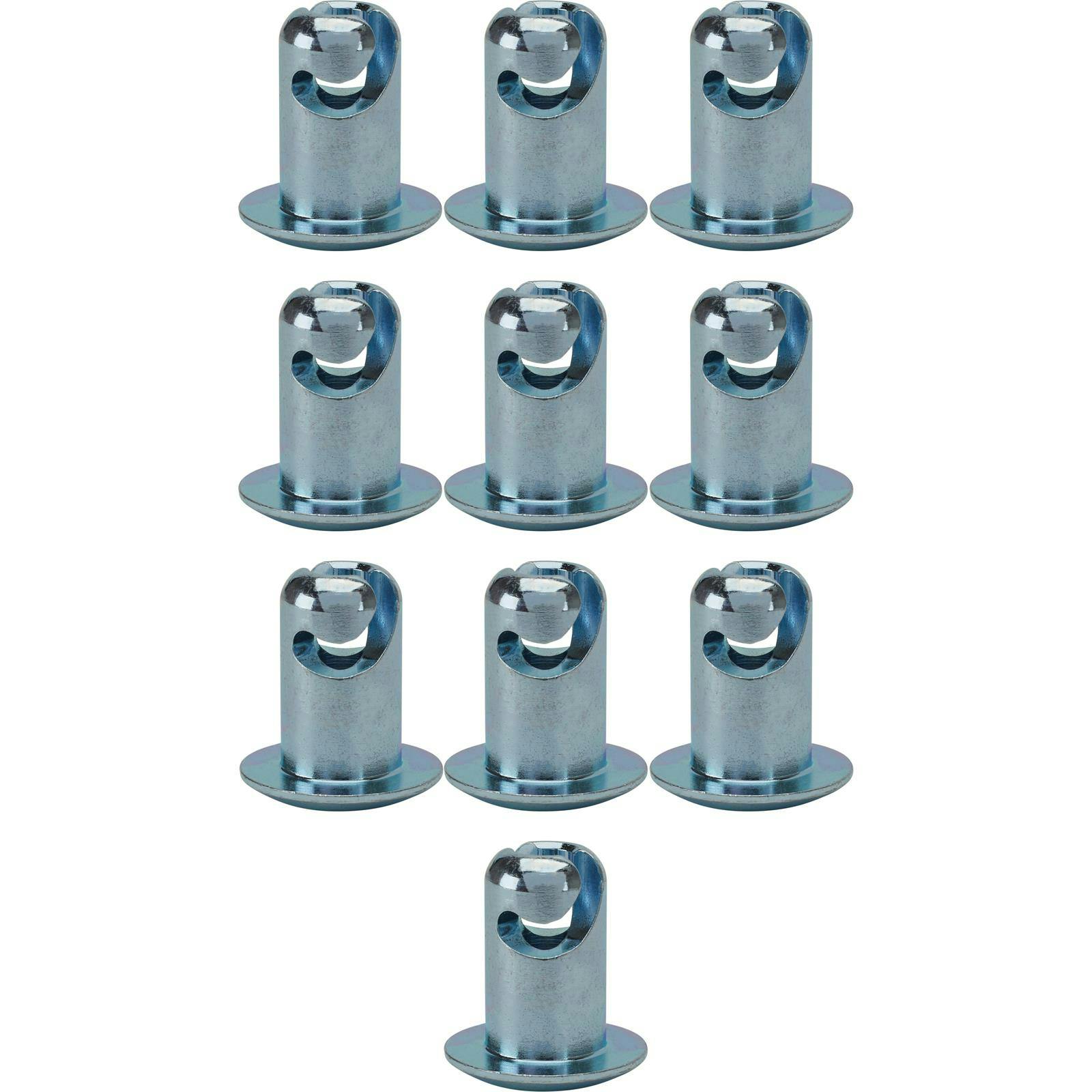 Steel Dome Quarter-Turn Super Button Fasteners, Bag of 10