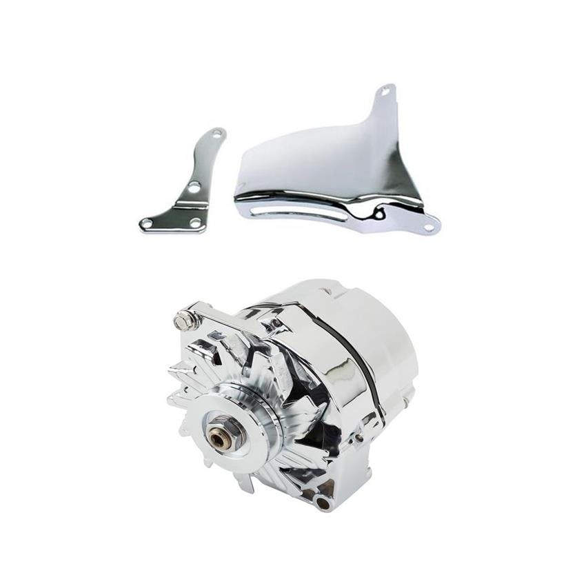 GM 10SI 1 Wire Alternator, 110 Amp & 69-75 SBC Alternator Bracket