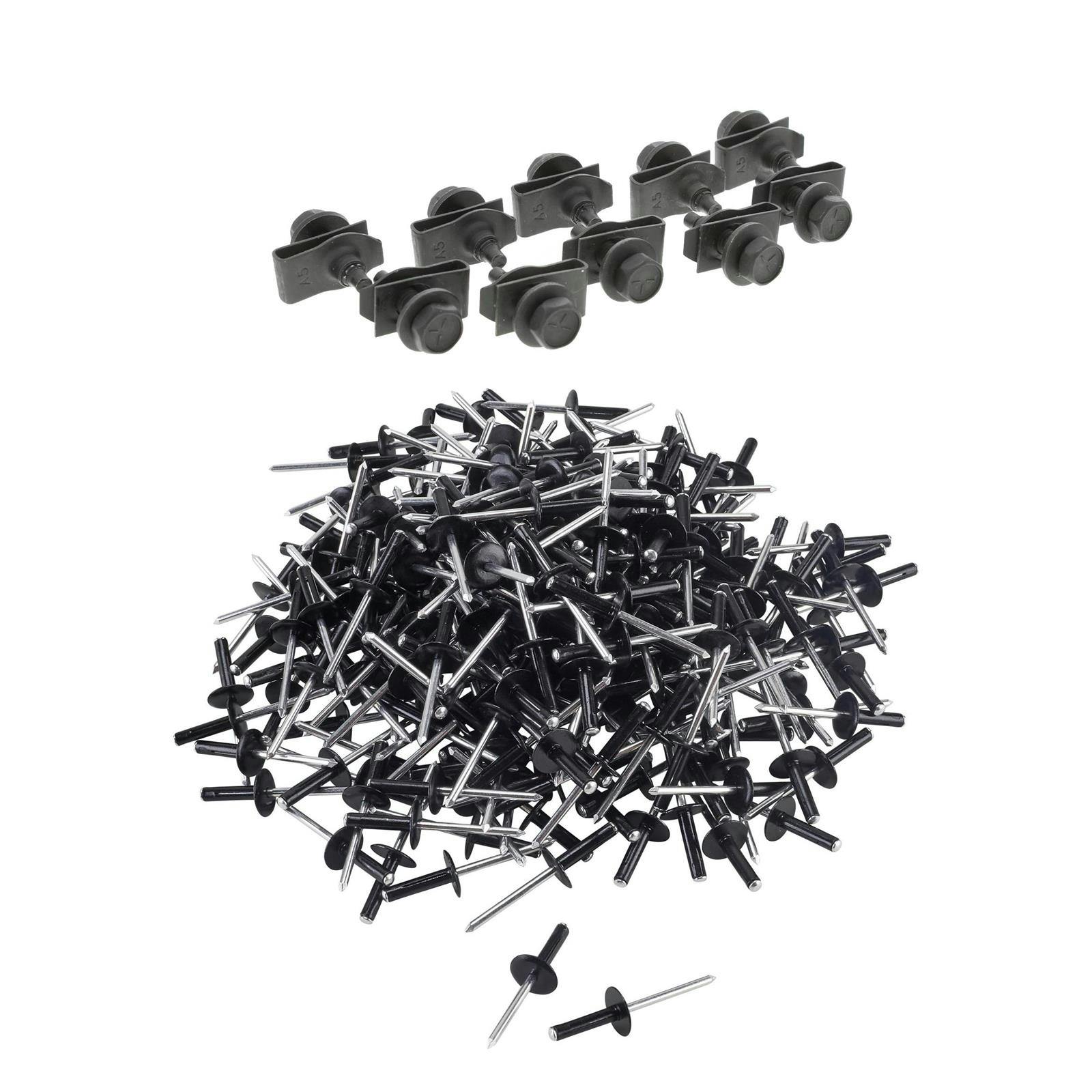 Speedway Race Car Body Bolt Kit w/Clips & 3/16" Large Head Rivets