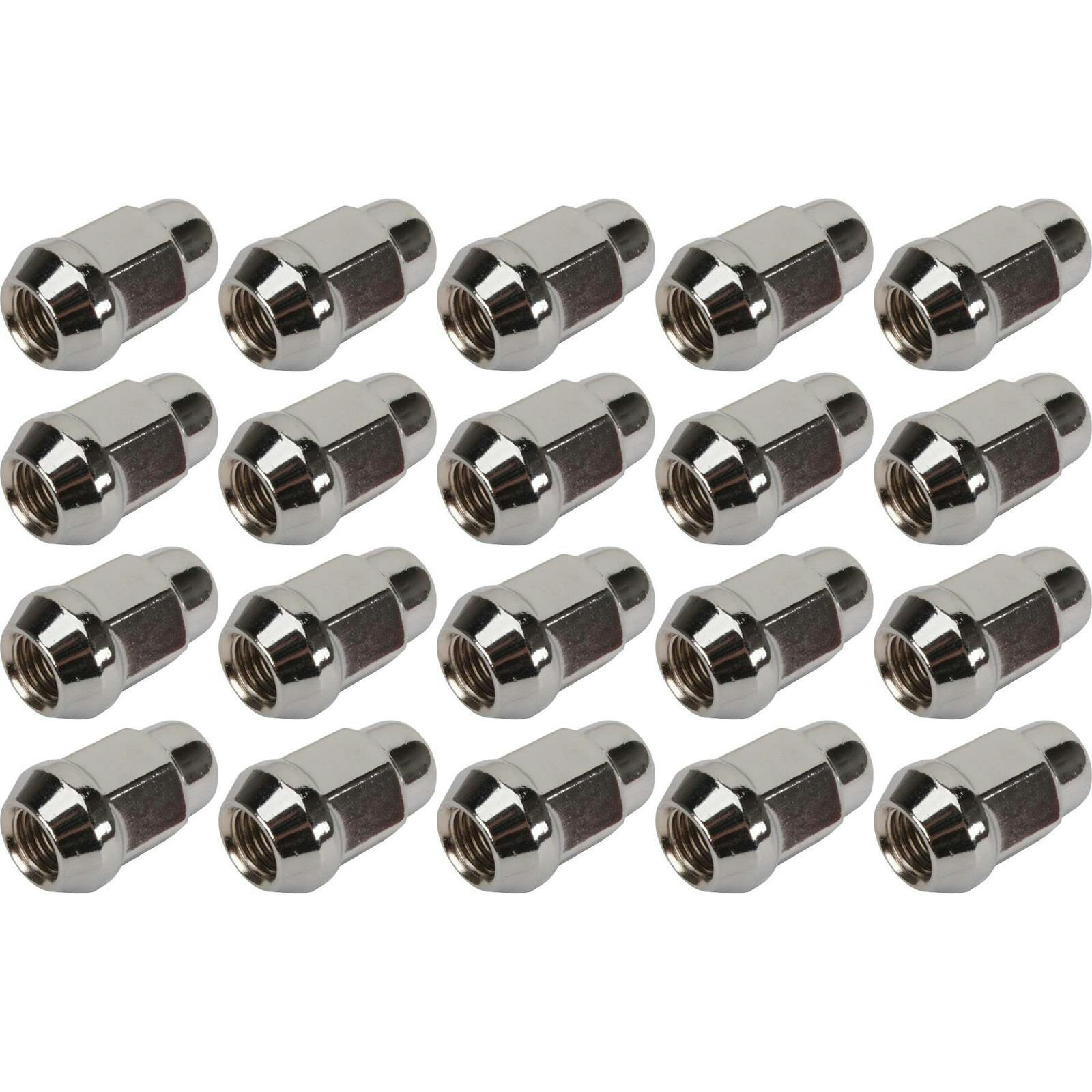 Gorilla Automotive Chrome Acorn Lug Nut Set, 12mm x 1.5, 20 Piece