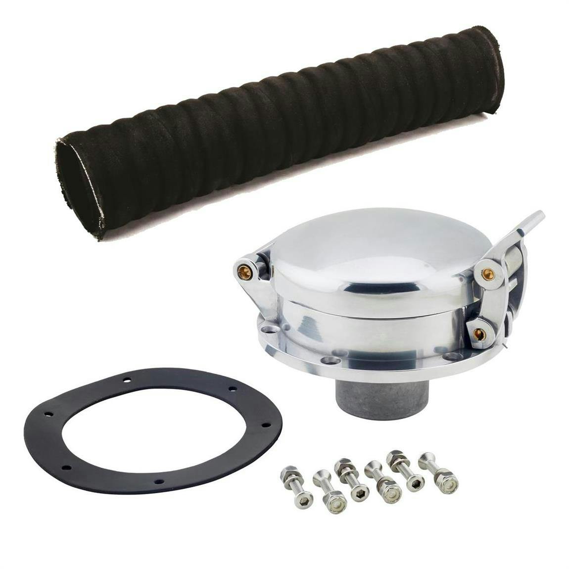 Large Cobra-Style Fuel Filler Neck Gas Cap and Fuel Filler Hose