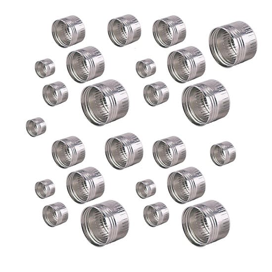 Storage AN Flare Fitting Cap Economy Pack, 20-Piece