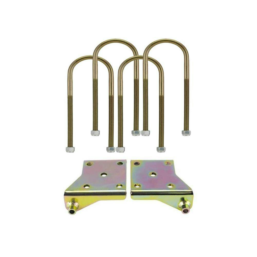 Leaf Spring Lower Shock Mounting Plates, 2.5 In Spring w/U-Bolts