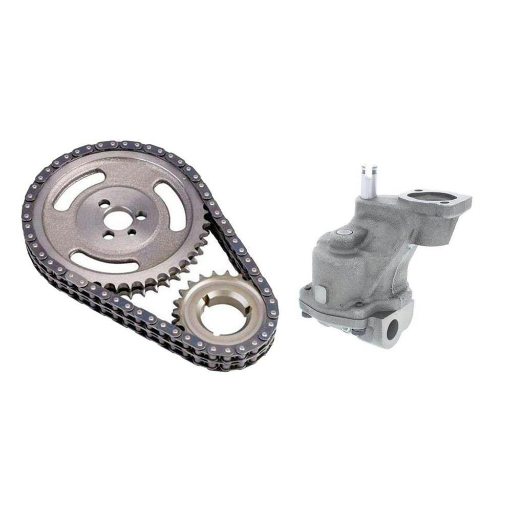 SBC Double Roller Timing Chain & High Volume Oil Pump