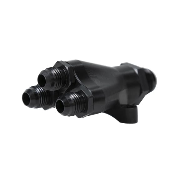 Peterson Fluid Systems 10-1041 4-Way Manifold, -8AN to -6 AN