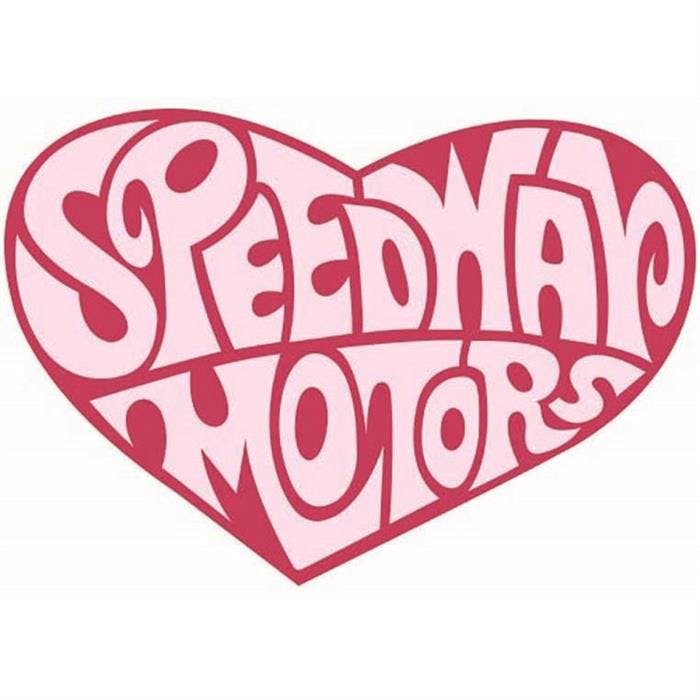 Speedway Heart Decal