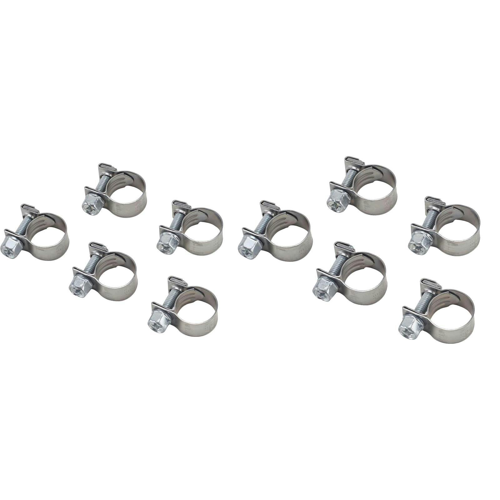 Earls Vapor Guard Screw Type 5/16 & 3/8 Hose Clamp 10/Pack