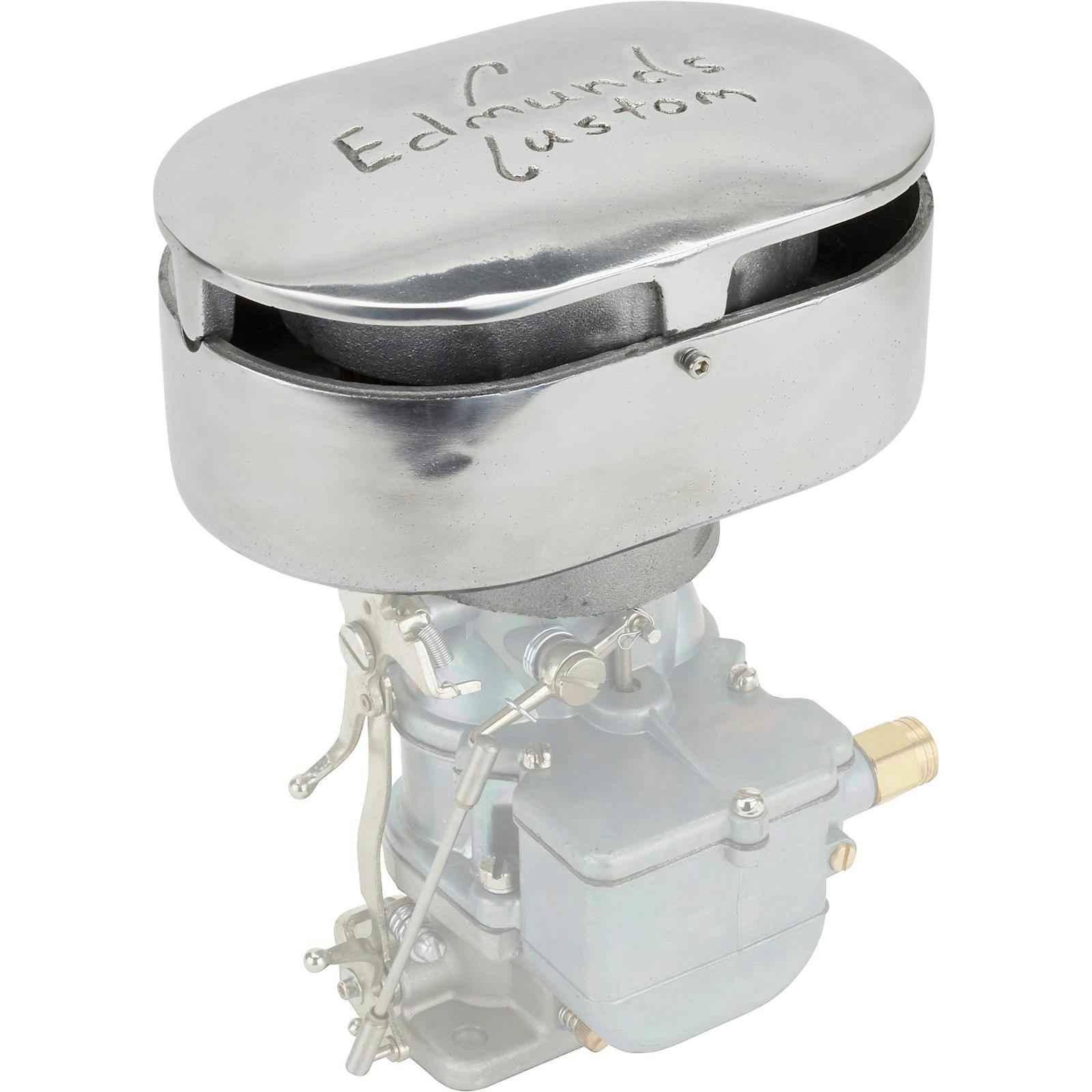 Edmunds Custom Air Cleaner, Oval, 2-5/8 Inch Neck
