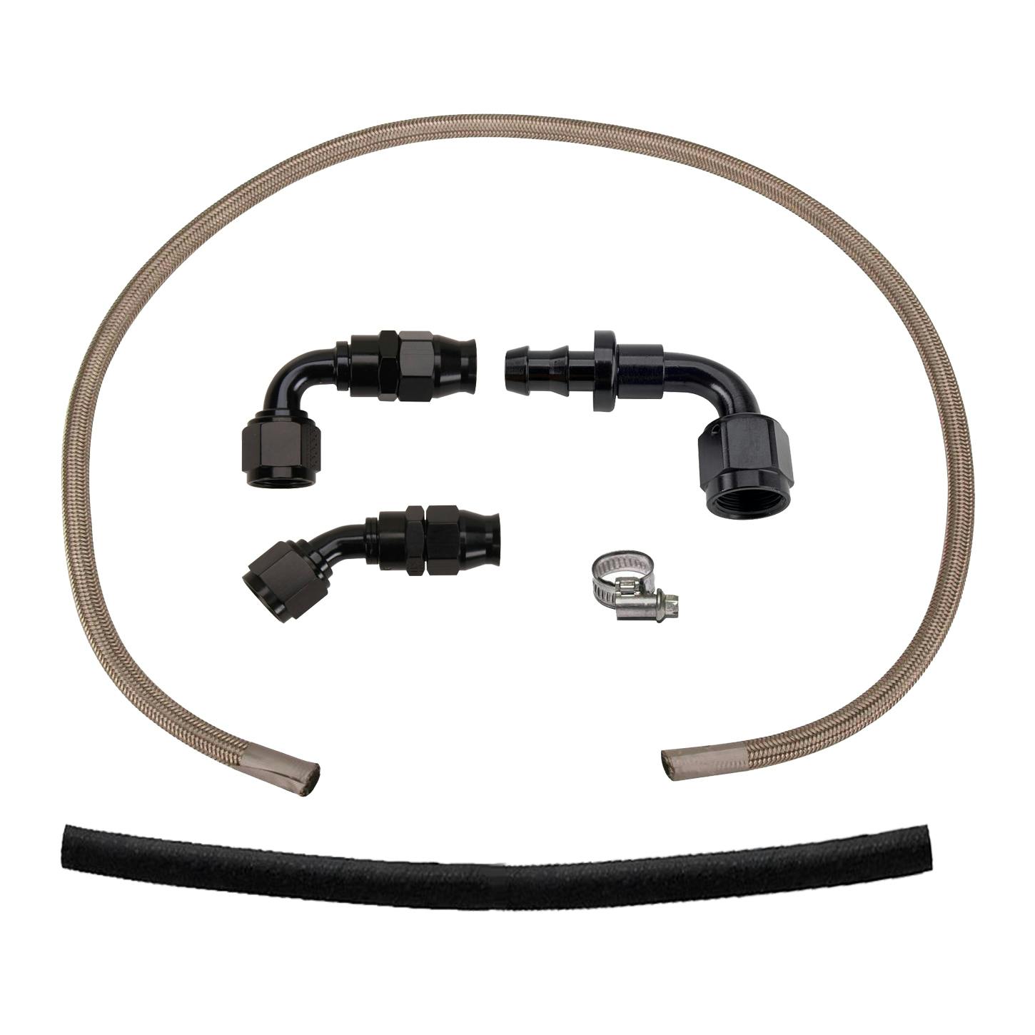 Speedway Chevy Gen II Power Steering Hose Kit, AN6