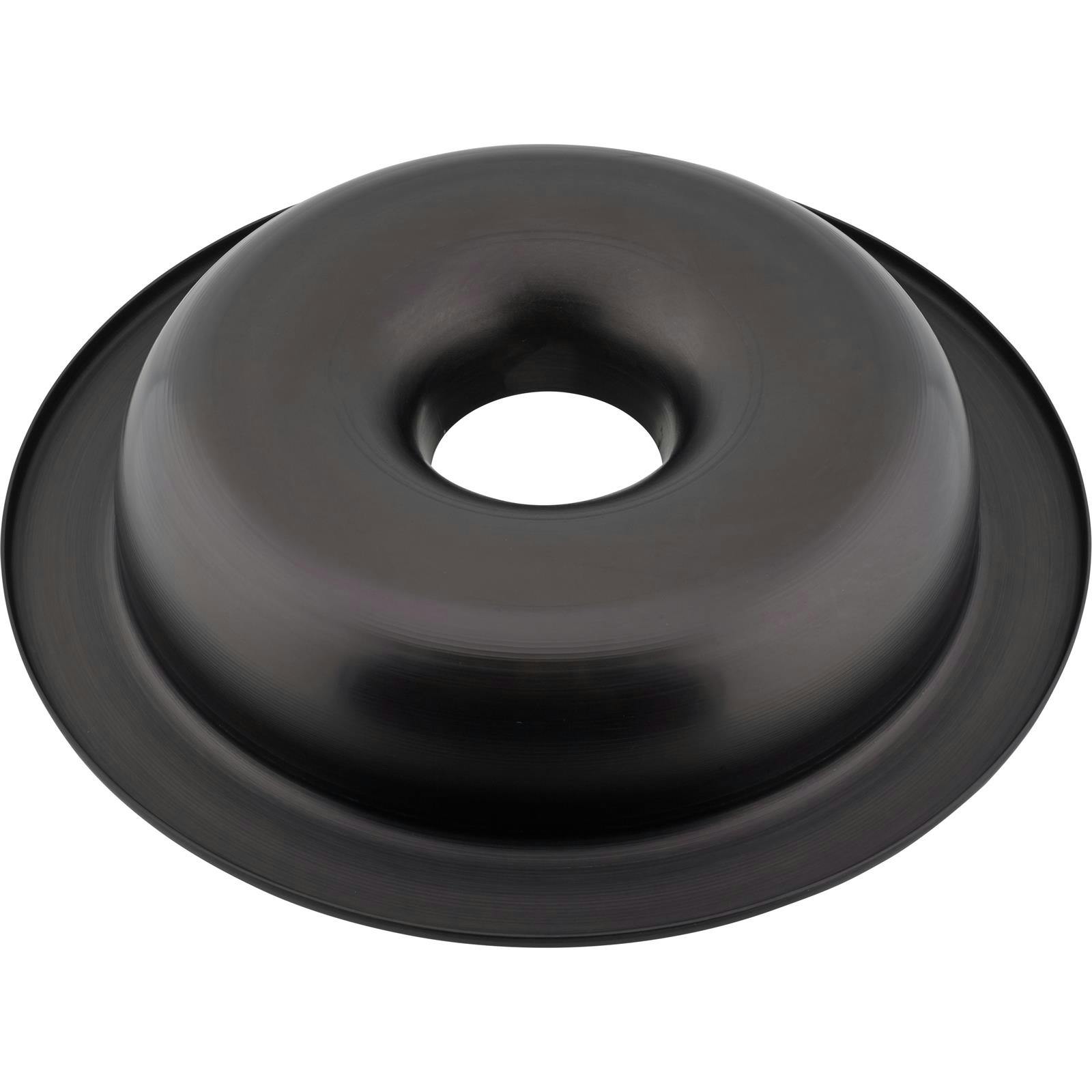 Low Profile 2 Barrel Rochester Air Cleaner Base, Black Anodized