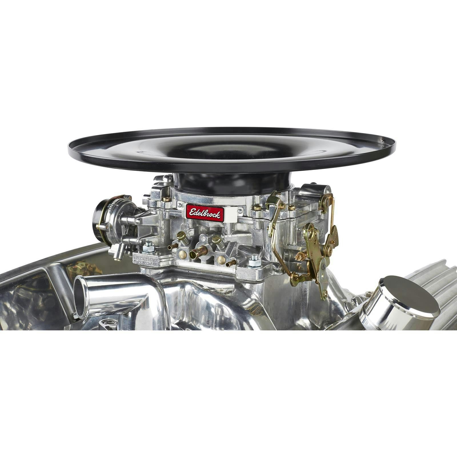 Speedway 14 Inch Air Cleaner Housing Flat Base, Black Powdercoat