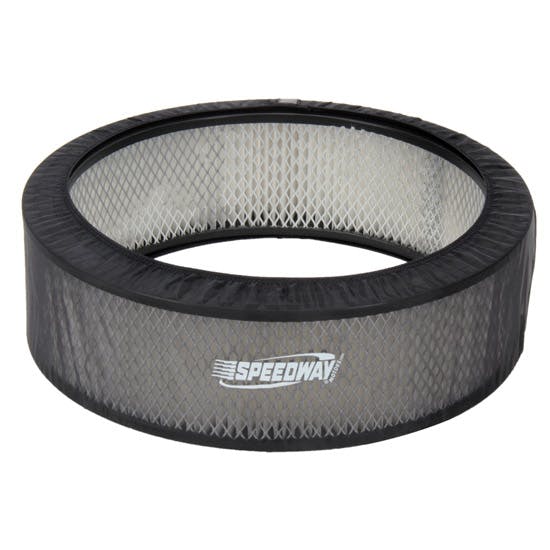 Speedway Motors, Air Filter Cover, 14 Inch X 2 Inch, Black