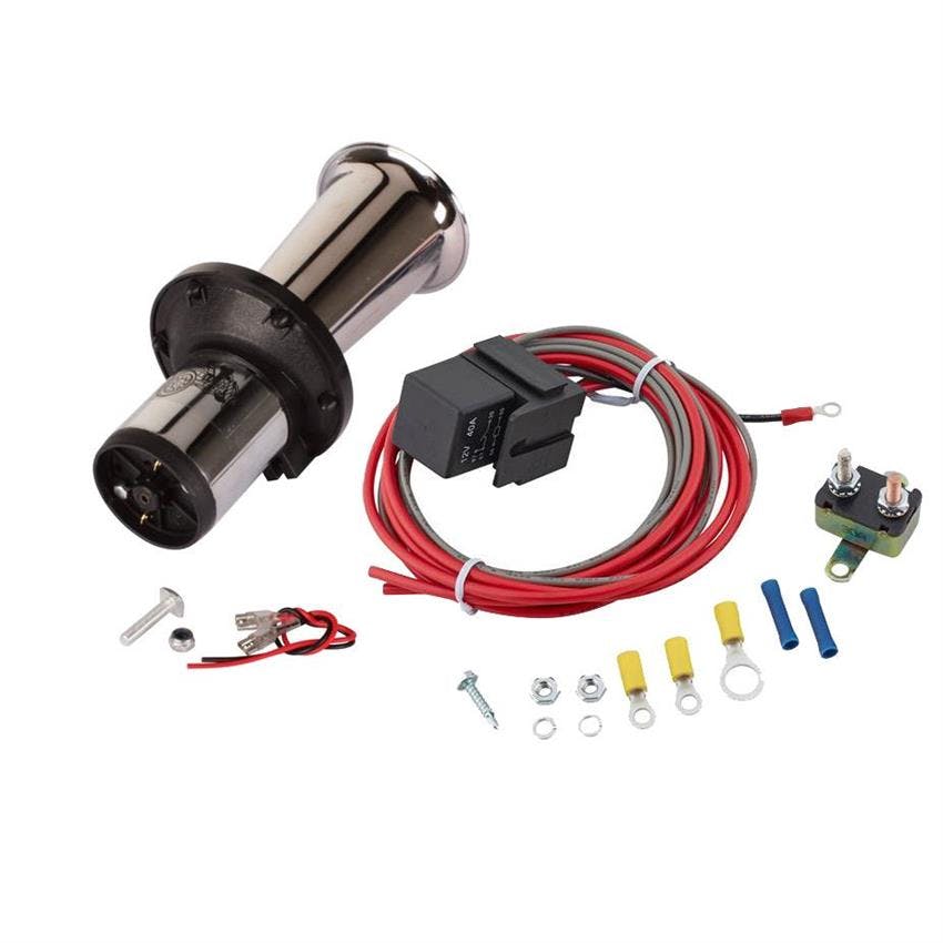 Speedway Chrome Ah-oo-gah Horn & Universal Electric Relay