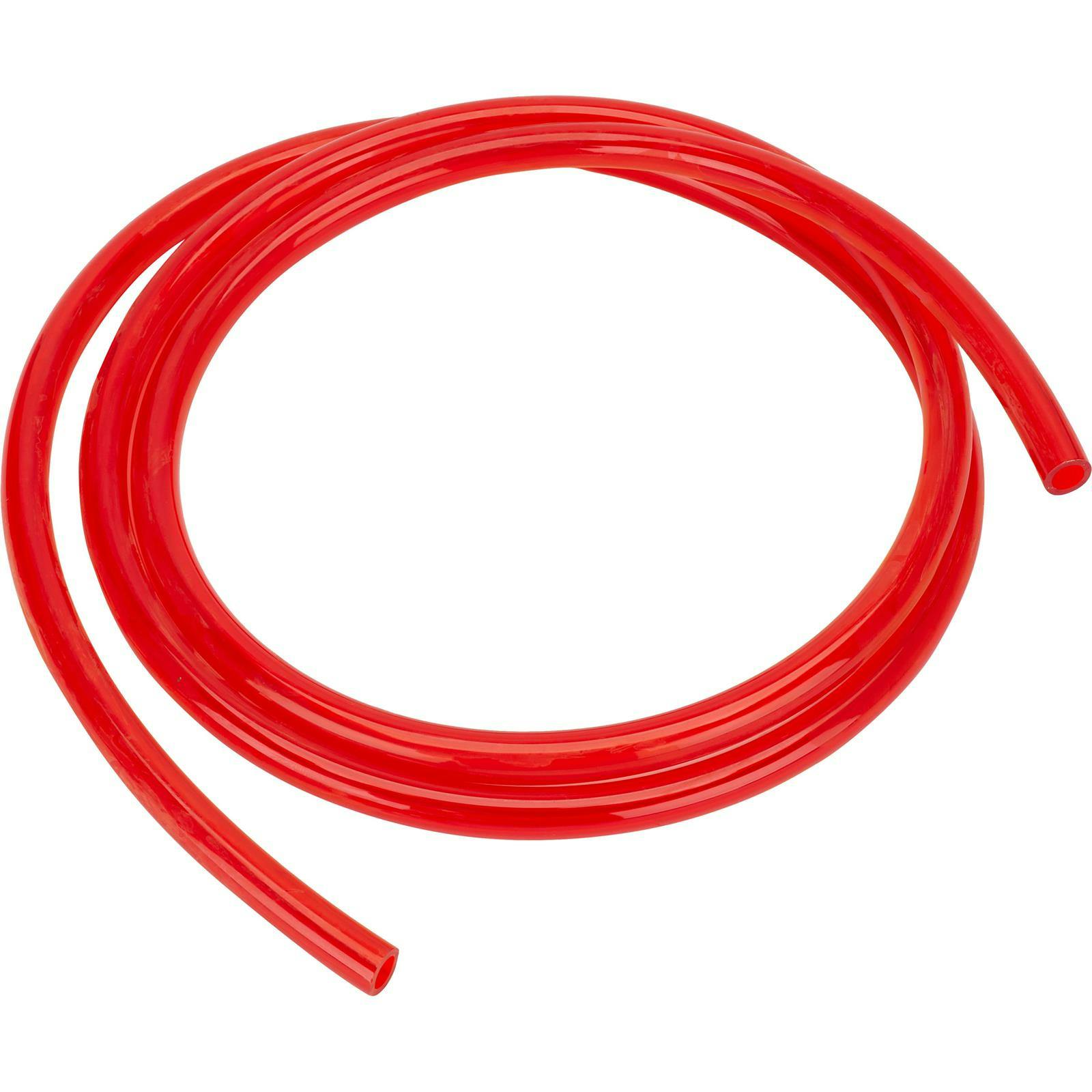 Red See-Through Fuel Line Hose, 5/16 Inch I.D. x 6 Ft.