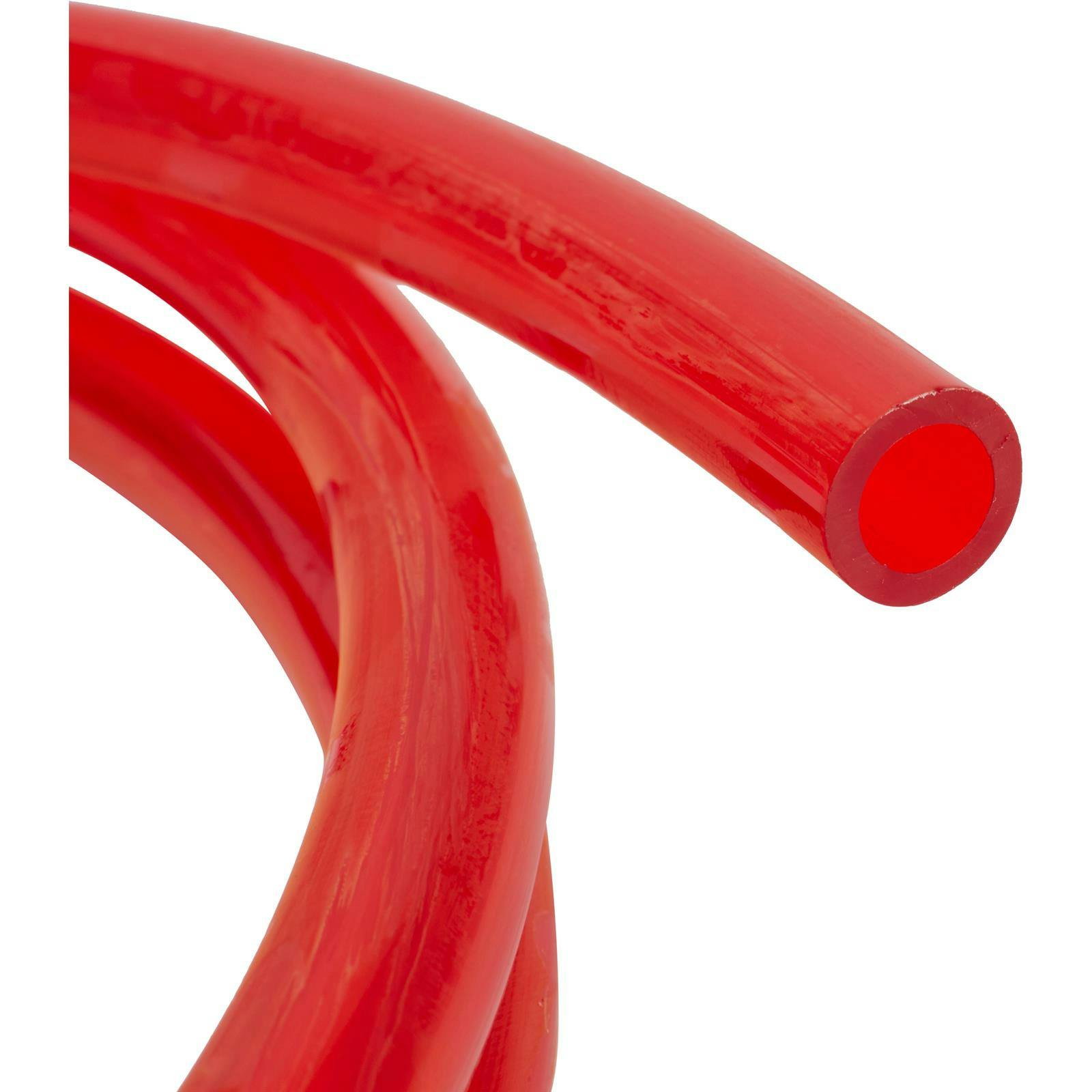 Red See-Through Fuel Line Hose, 5/16 Inch I.D. x 6 Ft.