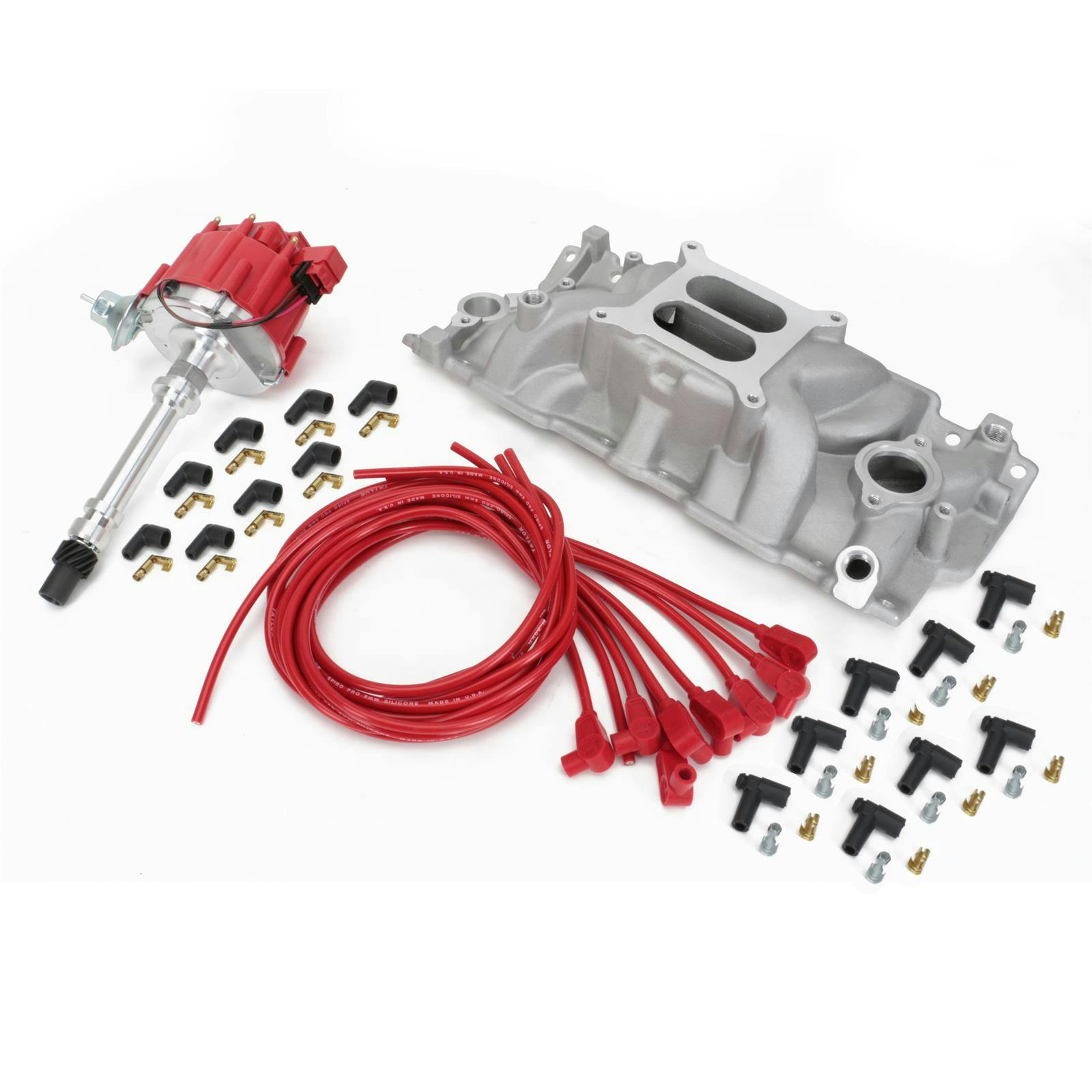 SBC Intake, HEI Distributor & Wires Top End Performance Package