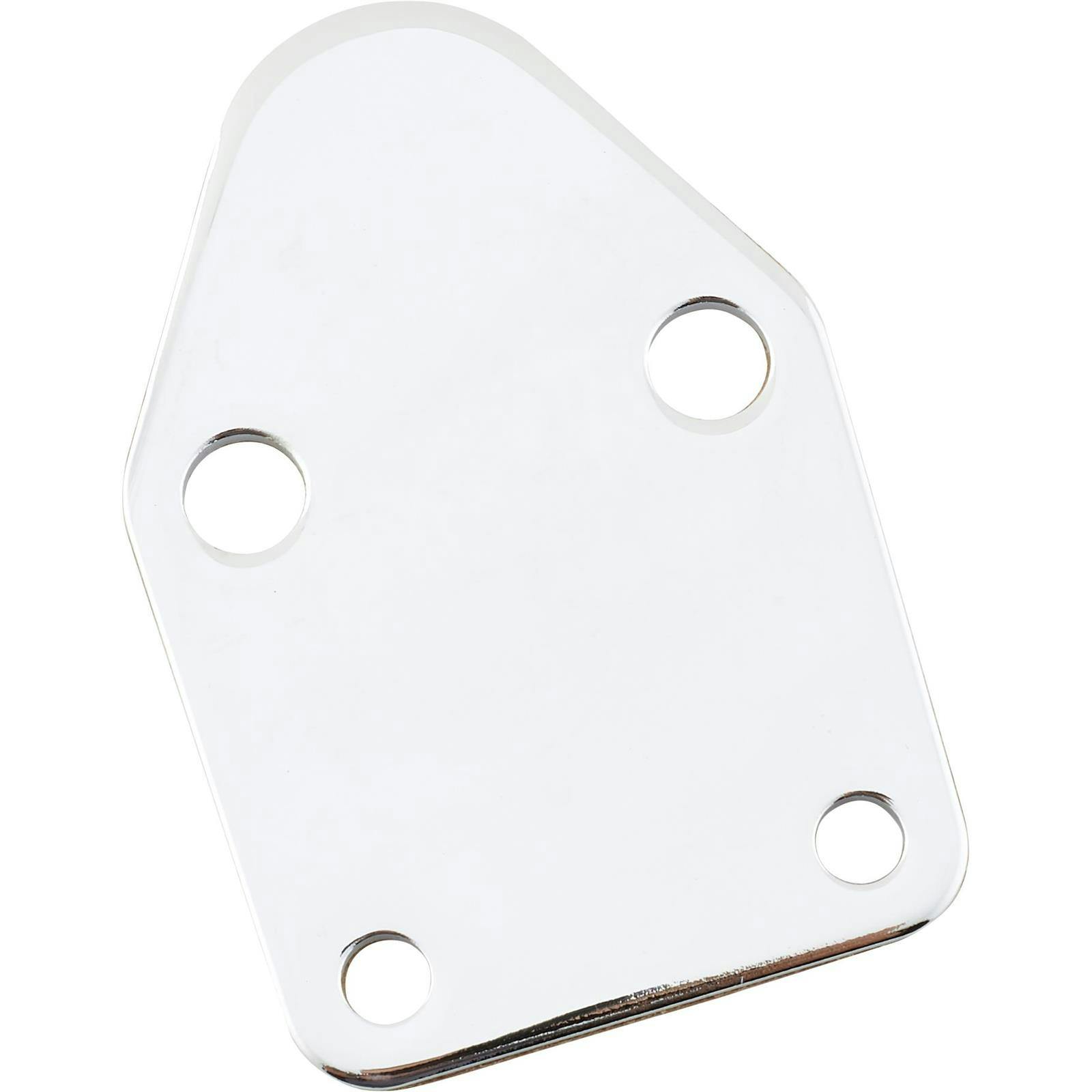 Small Block Chevy Fuel Pump Block Off Plate, Chrome