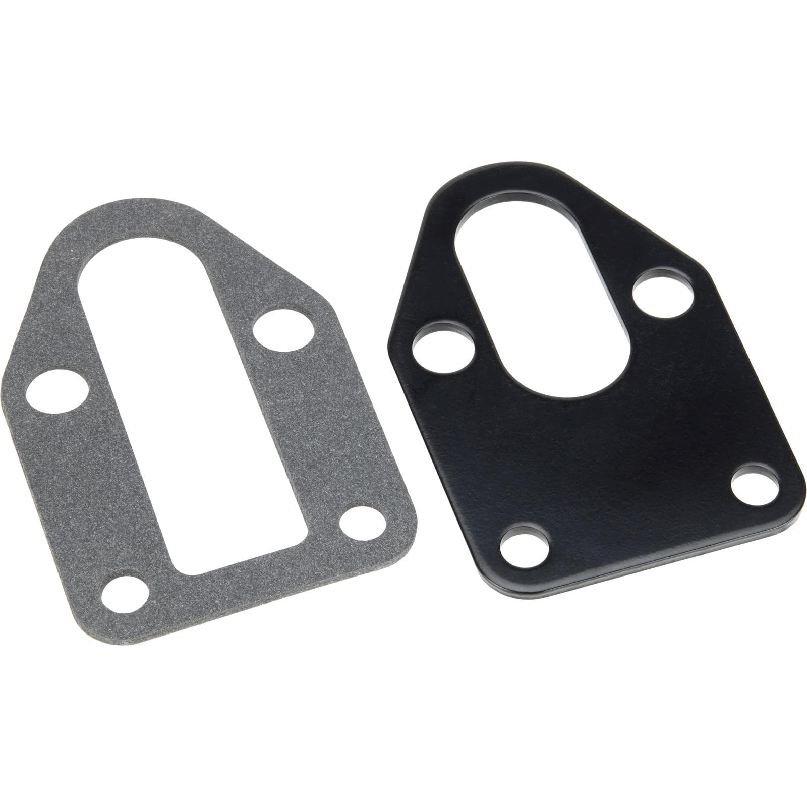 SBC Mechanical Fuel Pump Mounting Plate, Black E-Coat Steel