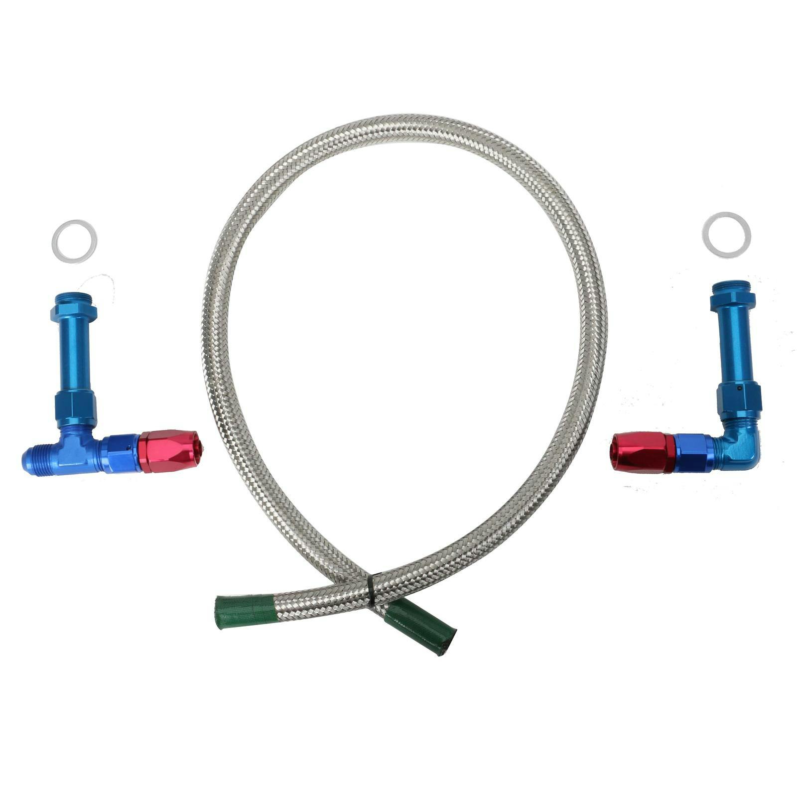 Braided Fuel Log Kit for 4150 Carburetor, Stainless Steel