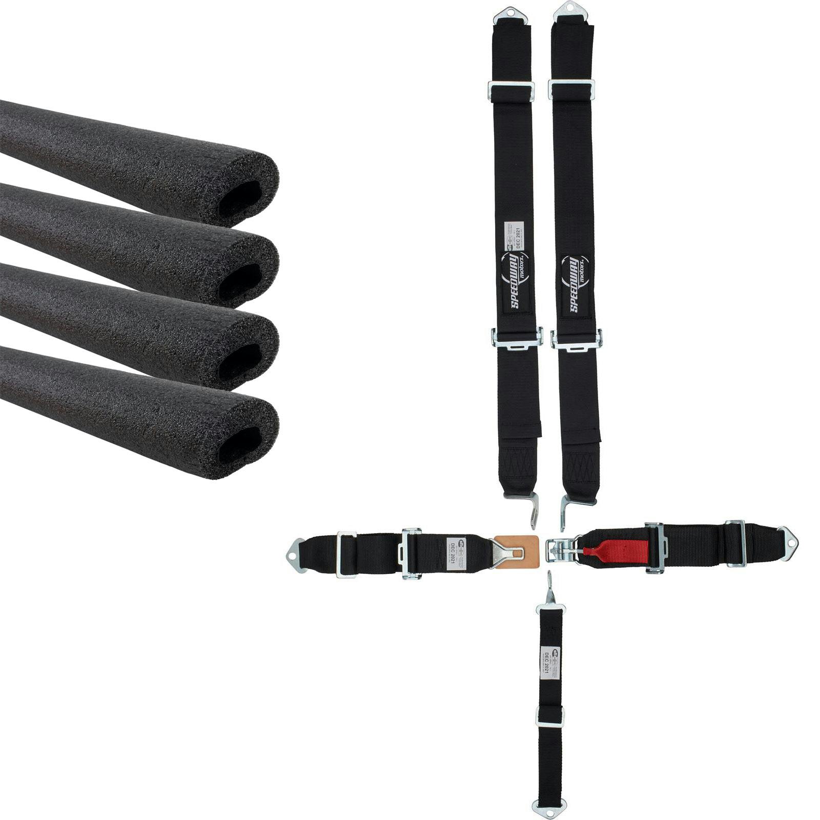 5 Point Harness Seat Belt Combo & Foam Roll Bar Padding