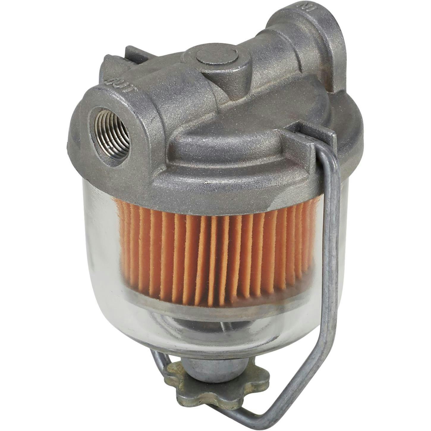 Glass Bowl Fuel Filter, 1/8 Inch NPT