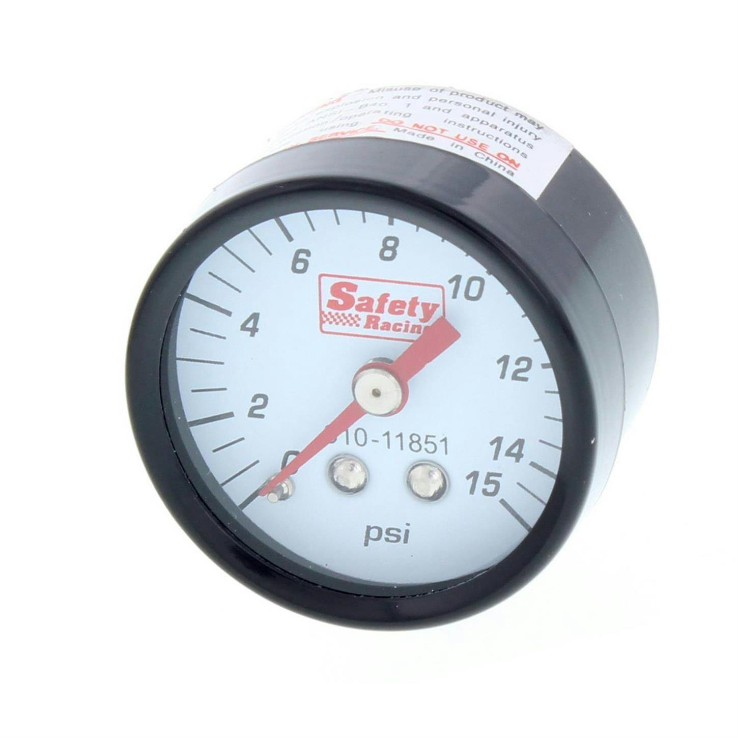 Speedway Remote Pressure Gauge 0-15 PSI