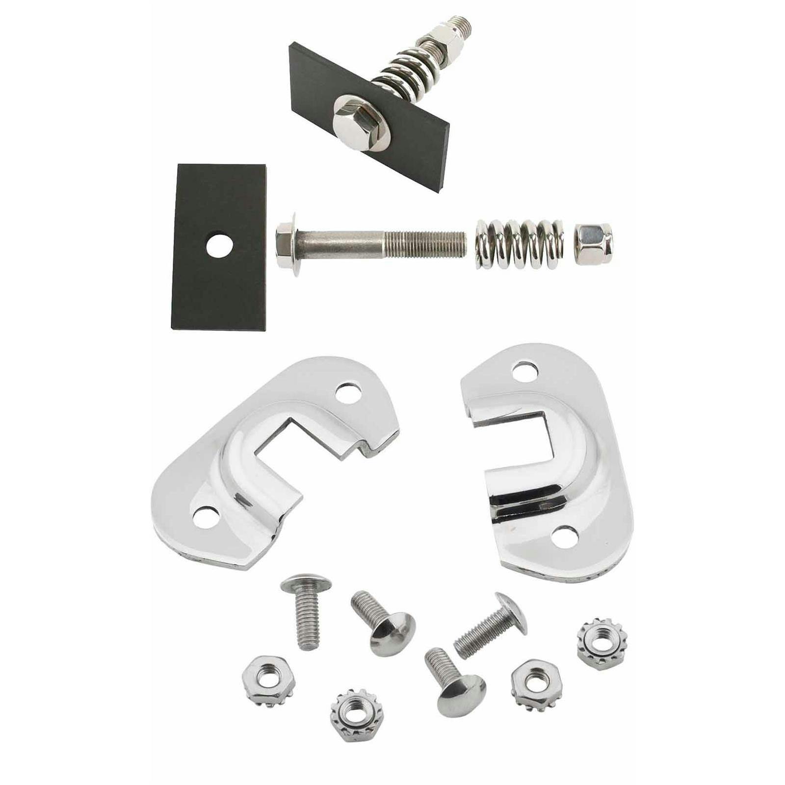 Radiator Support Rod Firewall Brackets & Mounting Kit, Stainless