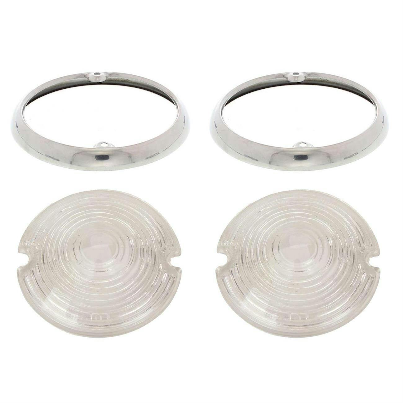 1953 Chevy Car Parking Light Lenses and Bezels