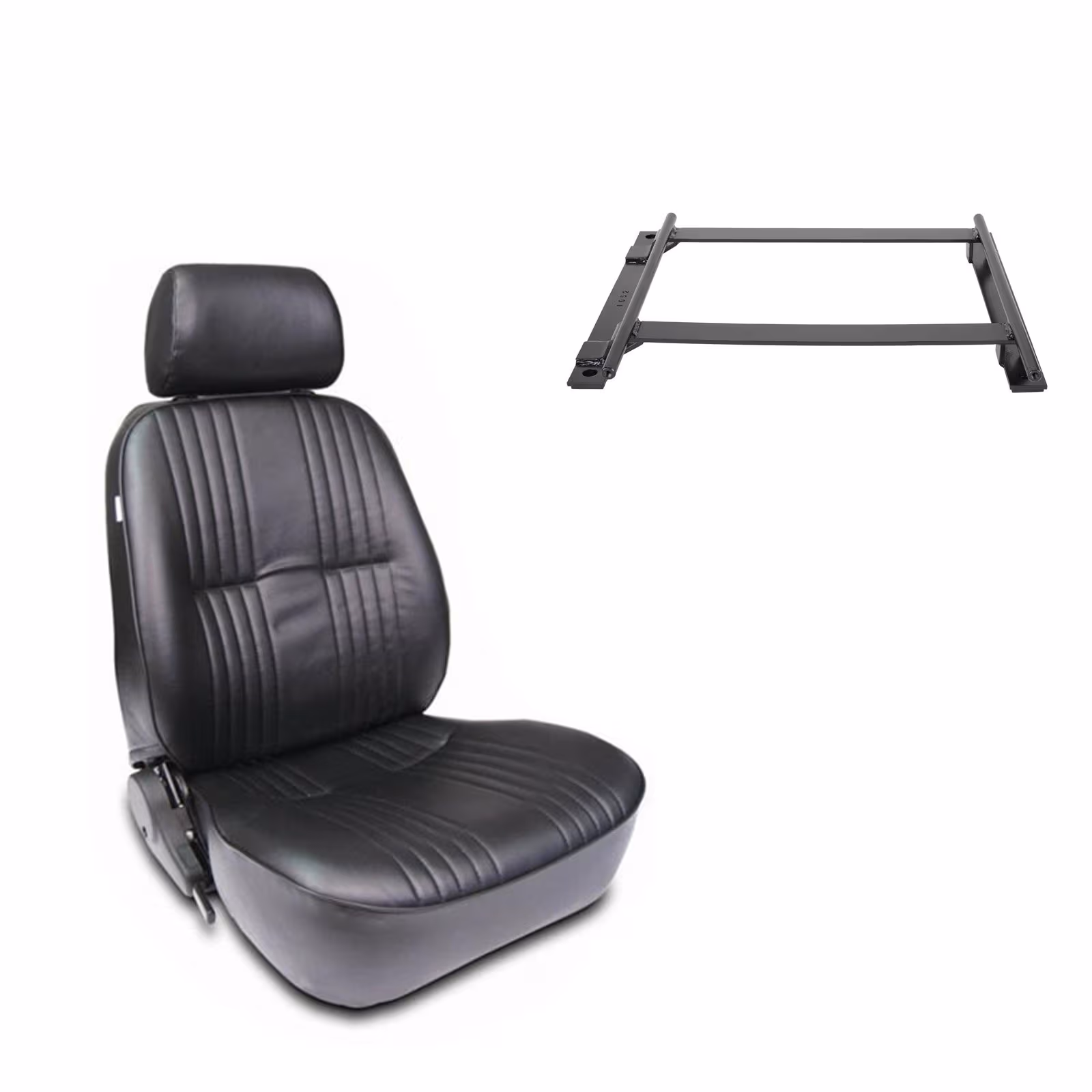 Pro-90 Series Bucket Seat, Driver Side, Black, with Seat Mount