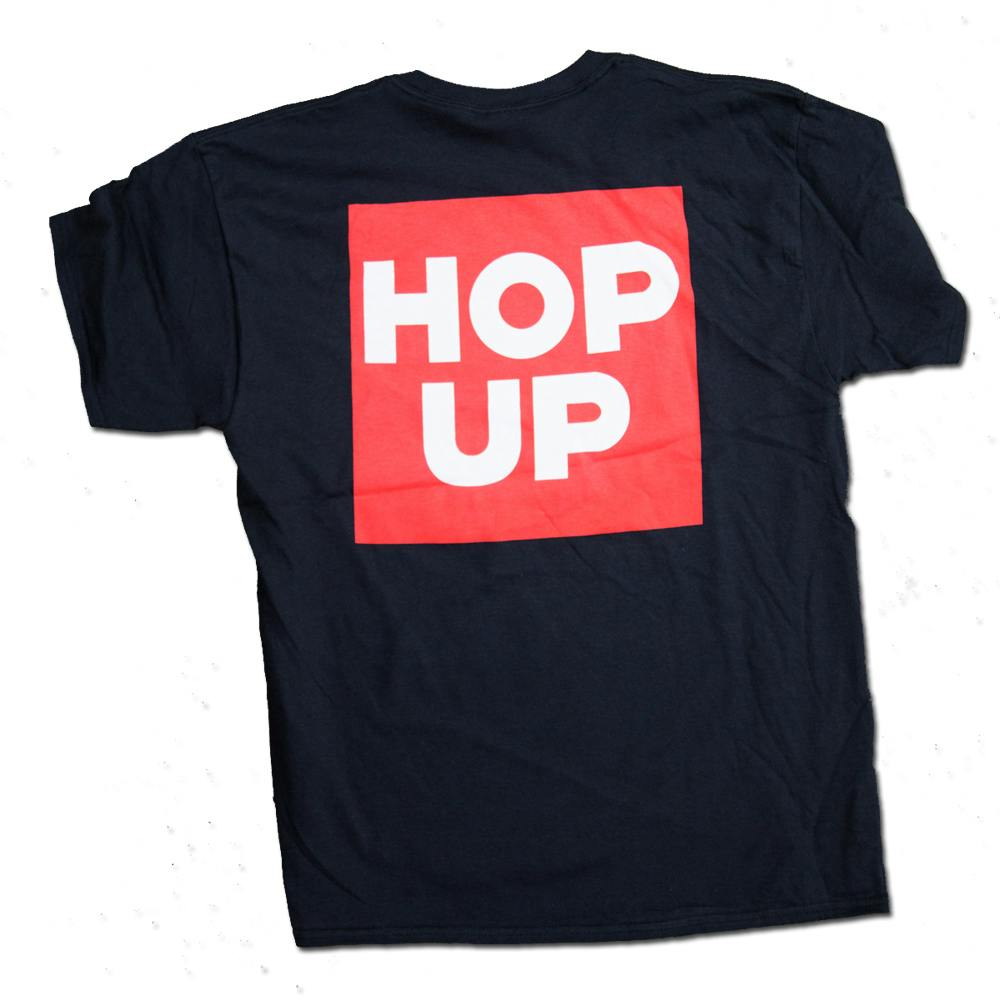 Hop Up Classic Block T-Shirt, Black, Small