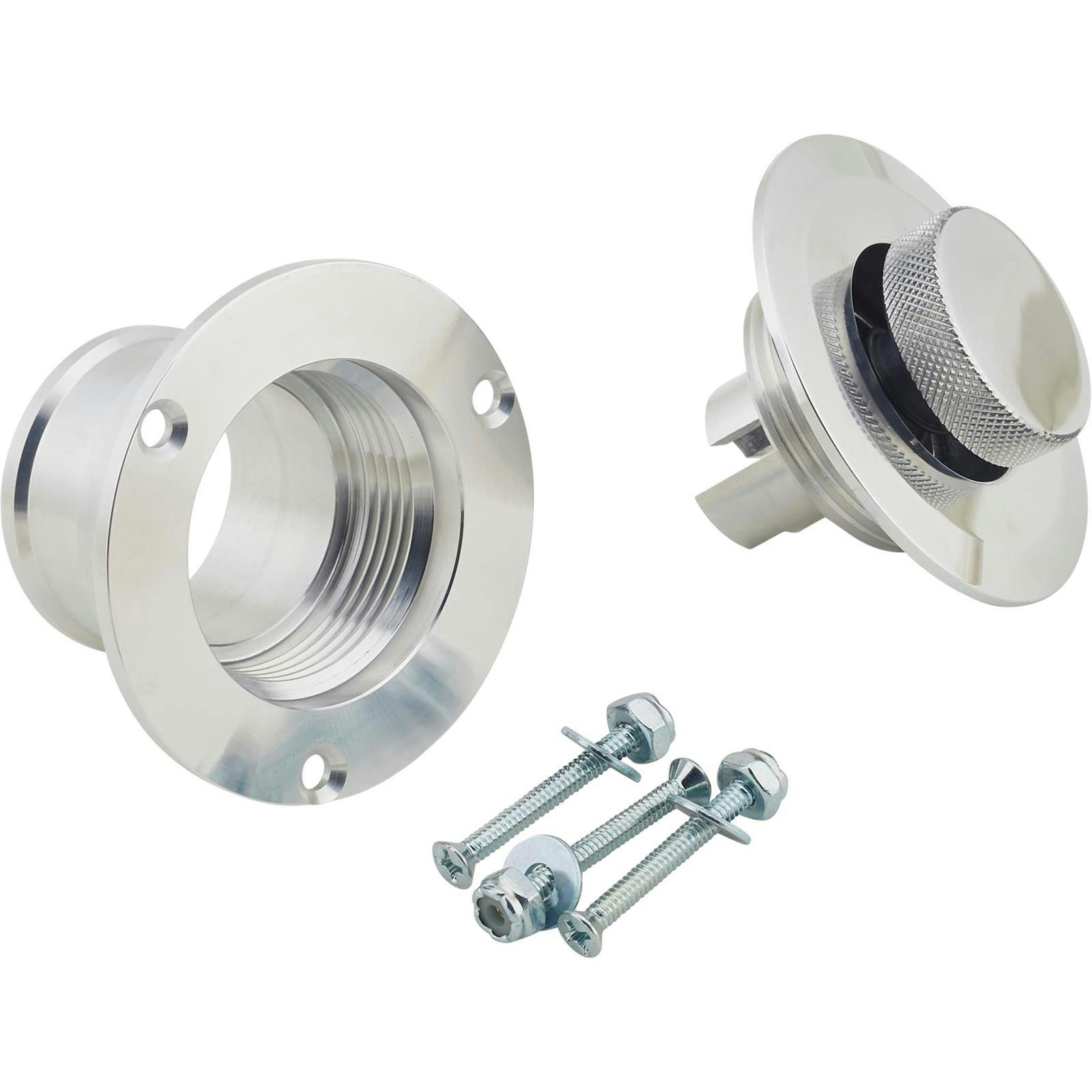 Speedway Billet Aluminum Fuel Filler Neck w/ Pop-Up Gas Cap