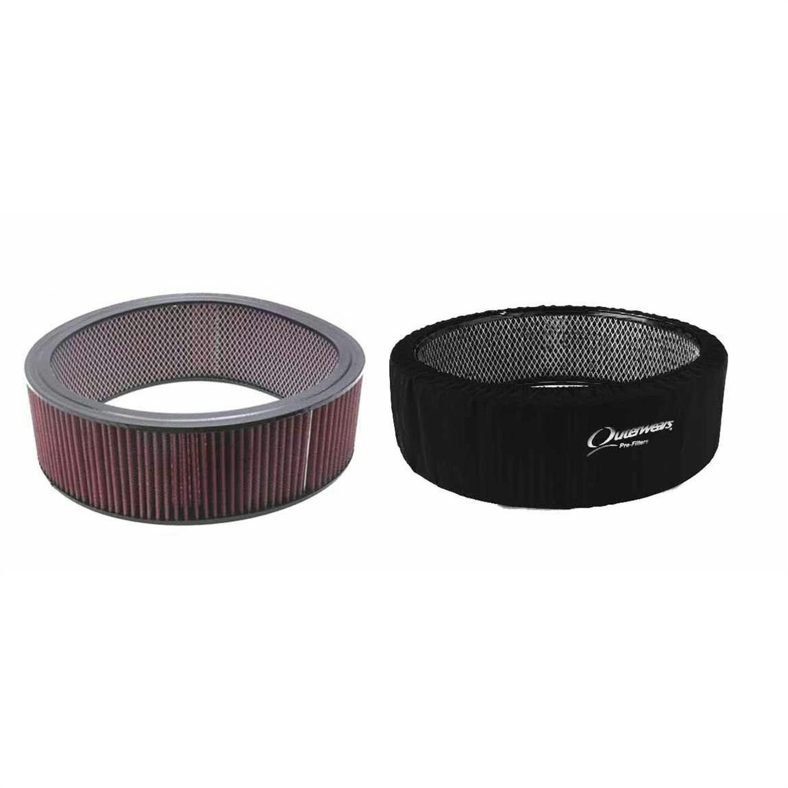 Washable Air Filter Element, 14 x 5 Inch w/Air Cleaner Outerwear