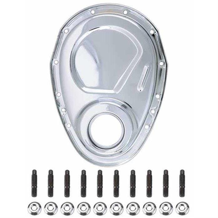 Small Block Chevy Chrome Timing Cover and Stud Kit