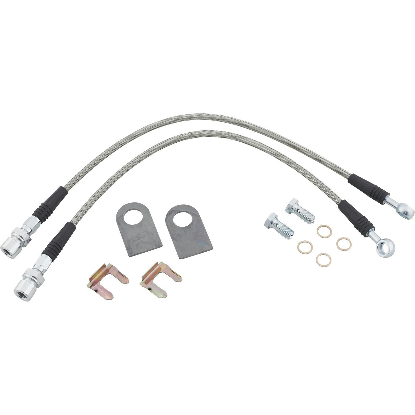 Braided Stainless Steel DOT Brake Lines & Rear Brake Hoses 3/8-24