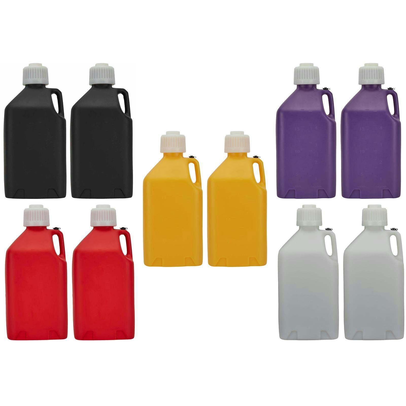 5 Gallon Square Utility Jugs, 2 Pack