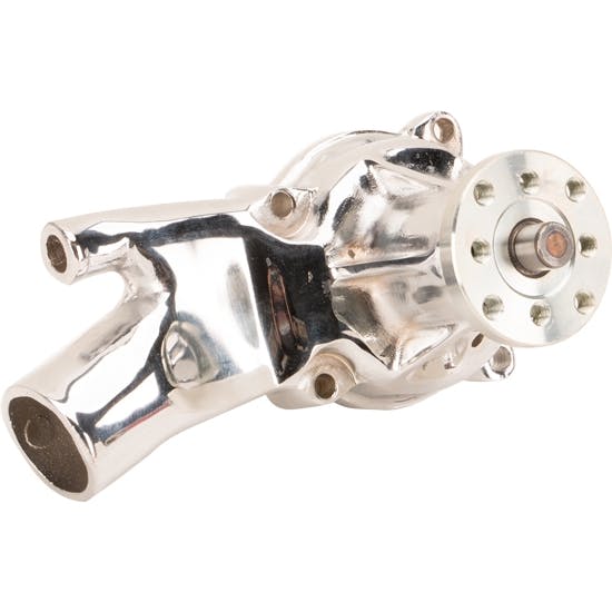 Tuff Stuff 1529A Chevy L6 Chrome Water Pump, Cast-Iron