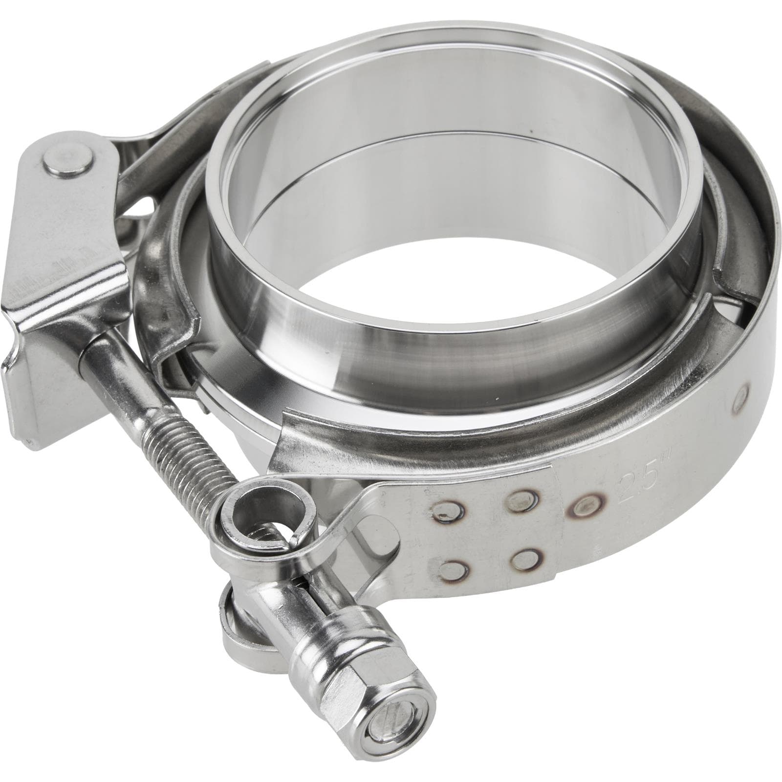Quick Release V-Band Exhaust Clamp/Flange, Stainless, 2.50 Inch