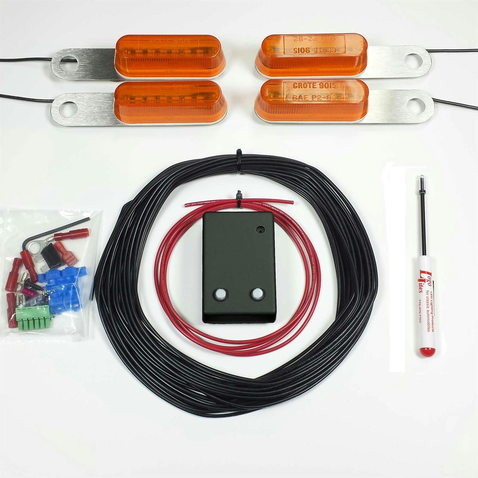 Logo Lites 236-605 Mini LED Turn Signal Kit for Model A Ford