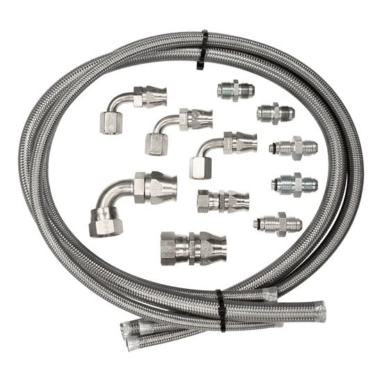 Billet Specialties 77900 Power Steering Hose Kit for Remote Reservoir