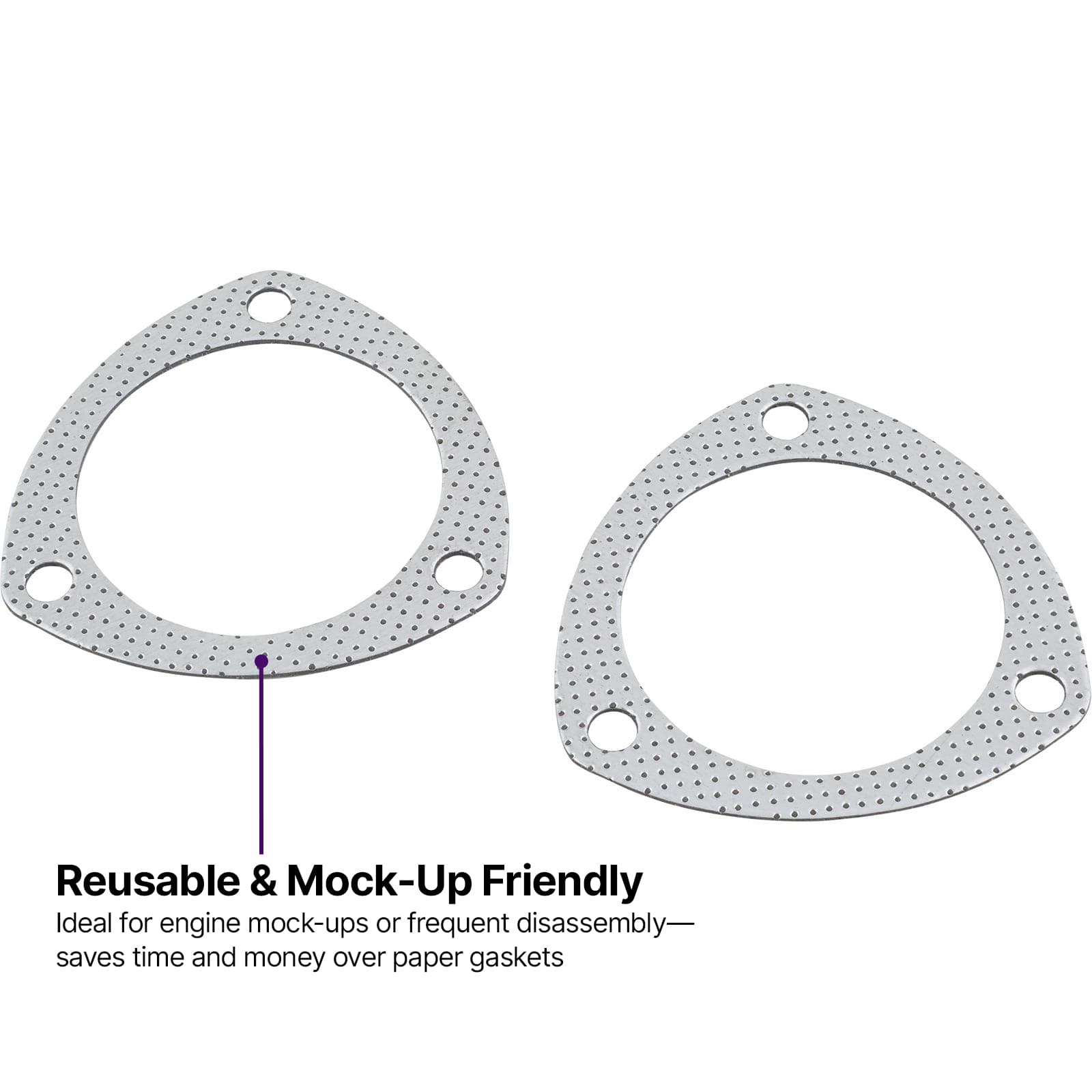 EXtreme 3-1/2 Inch 3-Bolt Header Collector Gaskets