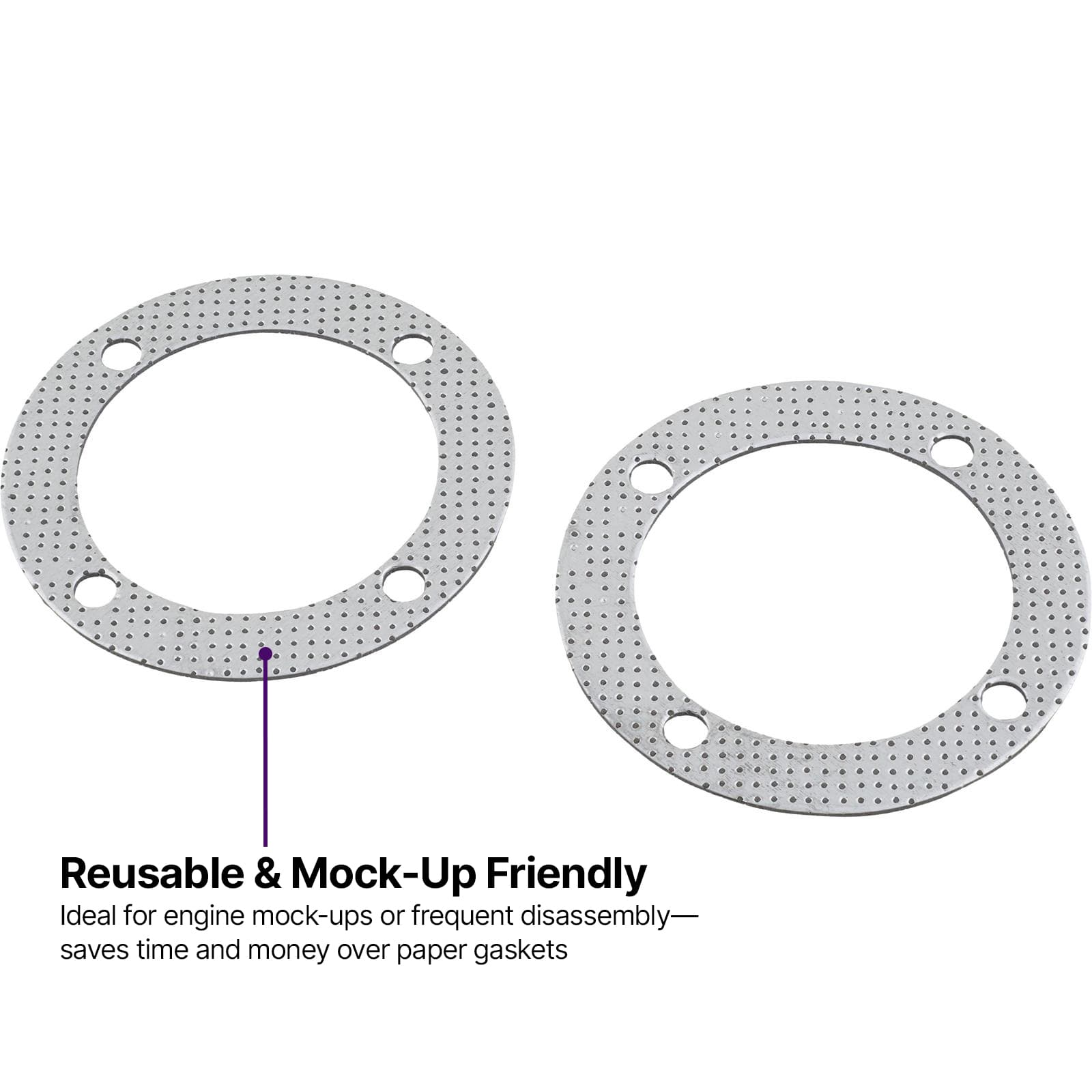 EXtreme 3-1/2 Inch 4-Bolt Lake Style Header Cap Gaskets