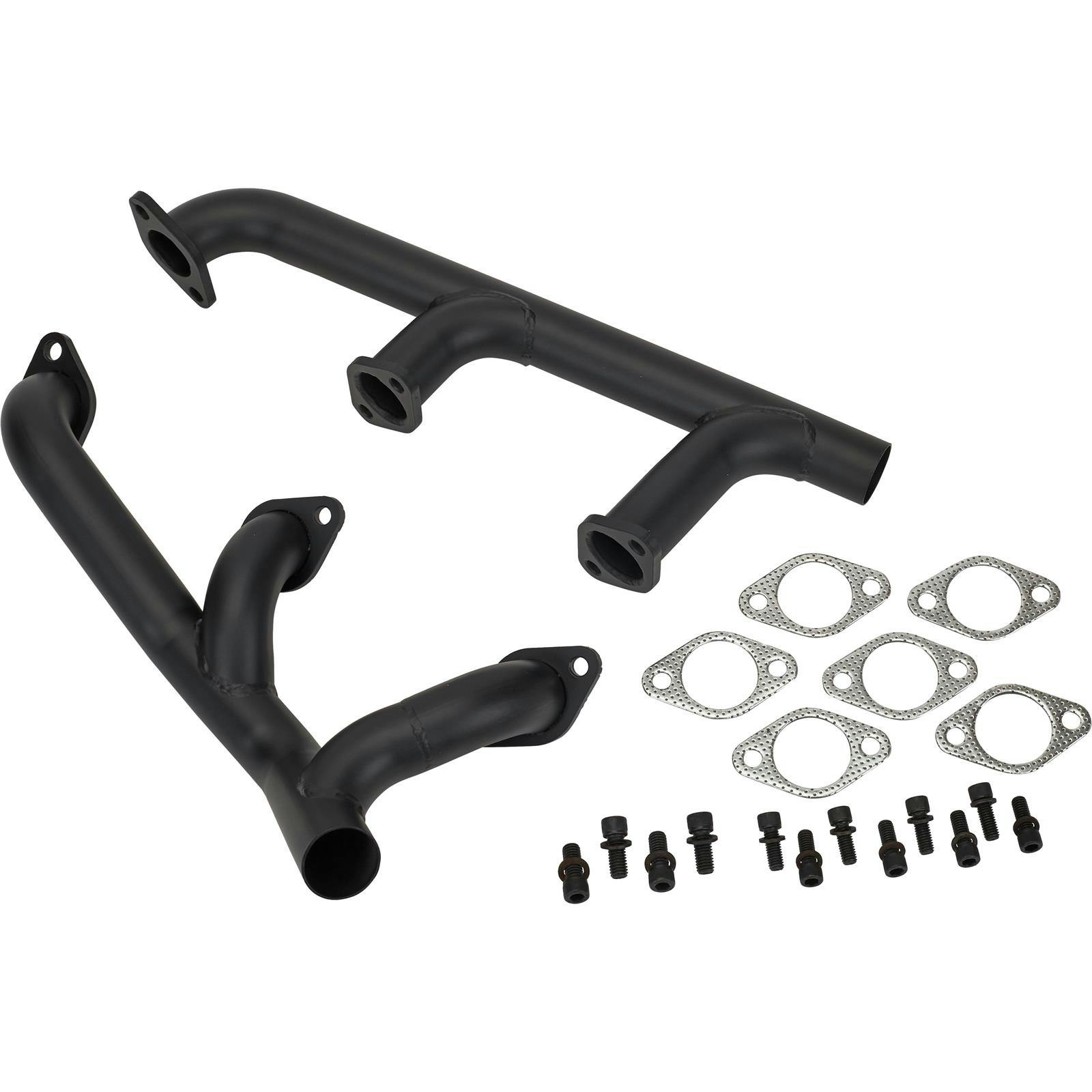 Speedway Economy Ford Flathead V8 Exhaust Headers, Raw Finish